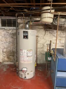 High-efficiency heating system and boiler setup